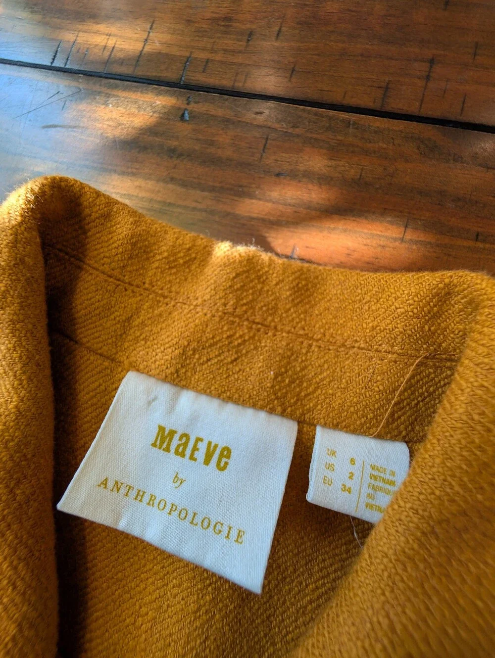 Maeve Textured Peacoat Golden Mustard